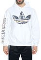 Buzo Blanco adidas Originals Watercolor Hdy de adidas Originals