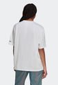 Camiseta Blanco-Gris adidas Originals Trifolio Adicolor de adidas Originals