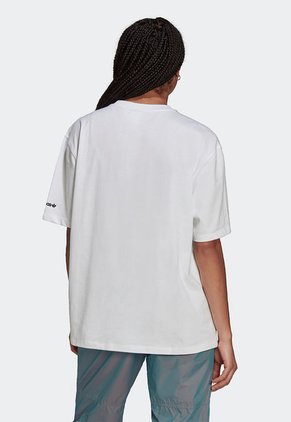 Camiseta Blanco-Gris adidas Originals Trifolio Adicolor