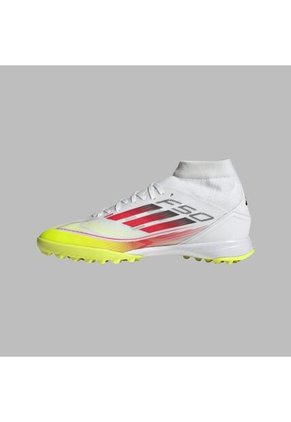 Torretin Adidas Mujer F50 League Mid TF-Blanco-Amarillo