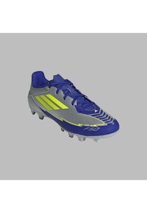 Guayos Adidas Hombre F50 Club FG/MG-Platiado-Azul