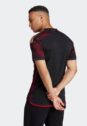 Camiseta Negro-Vinotinto-Dorado adidas Performance Visitante Alemania 2022