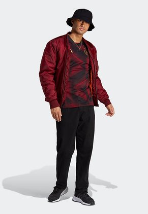 Camiseta Negro-Vinotinto-Dorado adidas Performance Visitante Alemania 2022