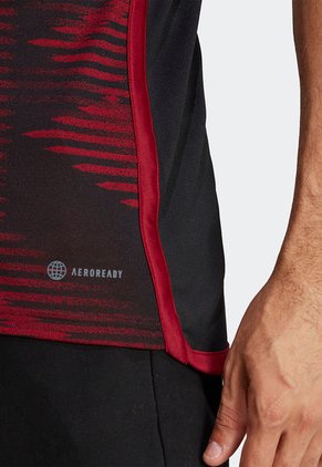 Camiseta Negro-Vinotinto-Dorado adidas Performance Visitante Alemania 2022
