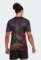 Camiseta Negro-Rojo-Dorado adidas Performance Germany Pre-Match de adidas Performance