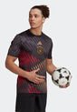 Camiseta Negro-Rojo-Dorado adidas Performance Germany Pre-Match de adidas Performance