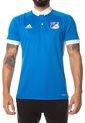 Camiseta Polo Millonarios FC Azul-Blanco adidas Performance Mil H Jby de adidas Performance
