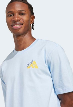 Camiseta adidas Sportswear Graphic Food Grilled Cheese Azul