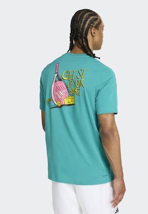 Camiseta adidas Performance Graphic Turquesa