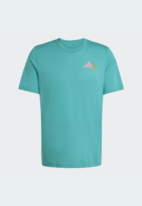Camiseta adidas Performance Graphic Turquesa
