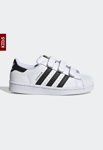 Tenis Lifestyle Blanco-Negro adidas Kids Superstar