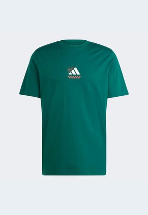 Camiseta adidas Sportswear Pizza Graphic Tee Verde