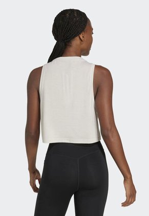 Camiseta adidas Performance Essentials Boxy Workout Beige