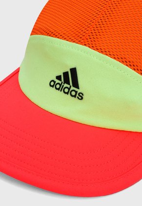 Gorra Verde-Naranja-Salmón adidas Performance Reflectiva Aeroready Cinco Paneles
