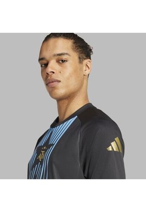 Camiseta Adidas Hombre Argentina Pre-Match-Negro-Azul