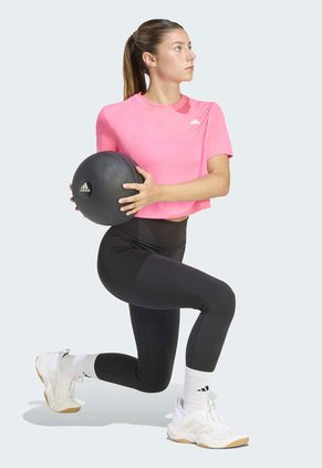 Camiseta adidas Performance Train Essentials Boxy Rosa