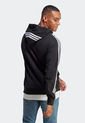 Hoodie Negro-Blanco adidas Performance Essentials 3 Rayas de adidas Performance