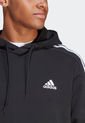 Hoodie Negro-Blanco adidas Performance Essentials 3 Rayas de adidas Performance