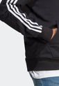 Hoodie Negro-Blanco adidas Performance Essentials 3 Rayas de adidas Performance