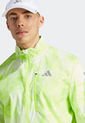 Chaqueta Rompevientos Verde Neón-Plateado-Blanco adidas Performance Own The Run de adidas Performance