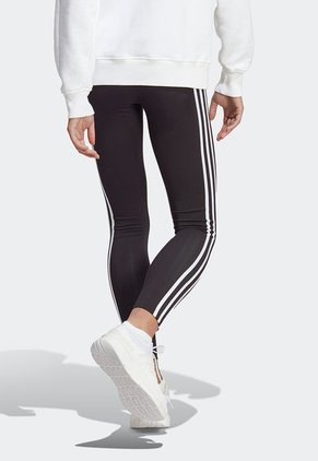Leggings Negro-Blanco adidas Performance Future Icons 3 rayas