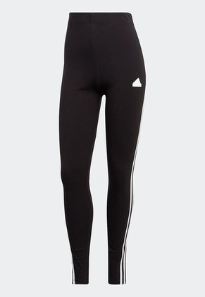Leggings Negro-Blanco adidas Performance Future Icons 3 rayas