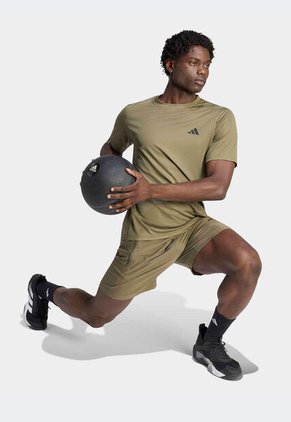Camiseta adidas Performance Workout Essentials Base Verde Oliva
