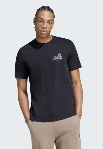 Camiseta adidas Sportswear Graphic Novelty Pong Negro adidas Performance