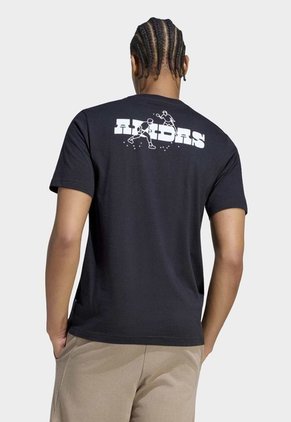 Camiseta adidas Sportswear Graphic Novelty Pong Negro
