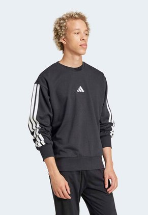 Buzo adidas Sportswear Essentials 3 Rayas Negro