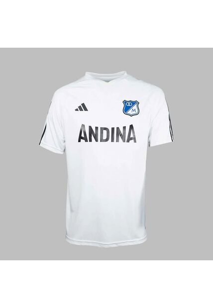 Camiseta  Adidas Hombre Entreno Millonarios FC 2024-Blanco
