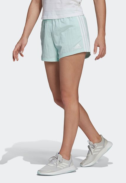 Pantaloneta Azul-Blanco adidas Performance
