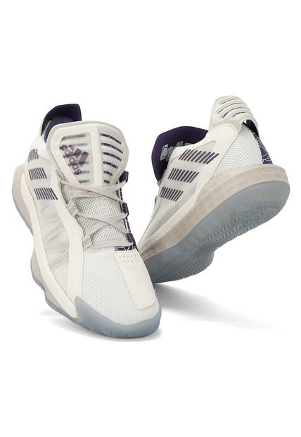 Dame Tech Purple Tenis Basketball Blanco-Lila Adidas Performance