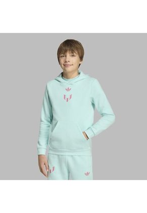 Buzo Adidas Niños Con Capucha Messi - Turquesa