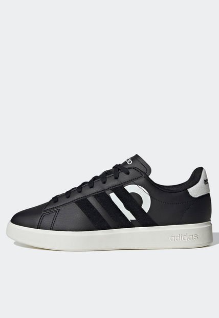 Tenis Lifestyle Negro-Blanco-Marfil adidas Performance Grand Court 2.0