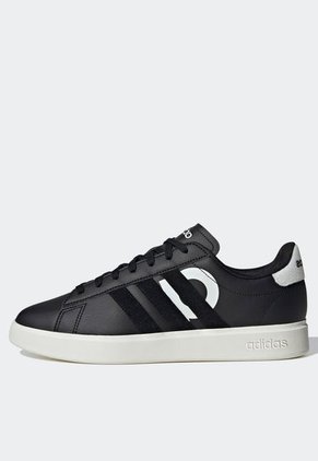 Tenis Lifestyle Negro-Blanco-Marfil adidas Performance Grand Court 2.0