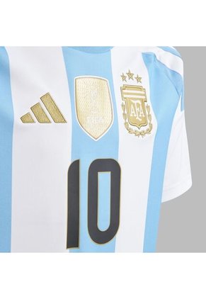 Camiseta Adidas Kids Argentina 24 Messi Home - Azul-Blanco