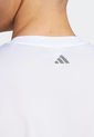 Camiseta Blanco-Azul-Negro adidas Performance Graphic Hiit Slogan de adidas Performance