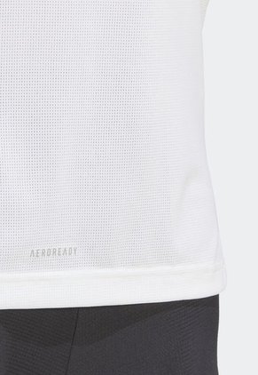 Camiseta Blanco-Azul-Negro adidas Performance Graphic Hiit Slogan