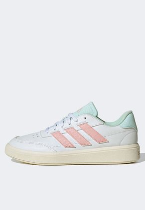 Tenis Lifestyle Blanco-Rosa-Verde adidas Sportswear Courtblock