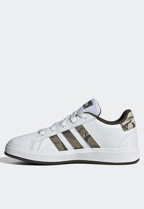 Tenis Lifestyle Blanco-Verde Oliva-Beige adidas Performance Grand Court