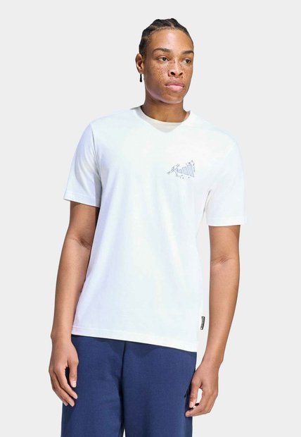 Camiseta adidas Sportswear Graphic Novelty Pong Blanco
