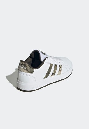 Tenis Lifestyle Blanco-Verde Oliva-Beige adidas Performance Grand Court