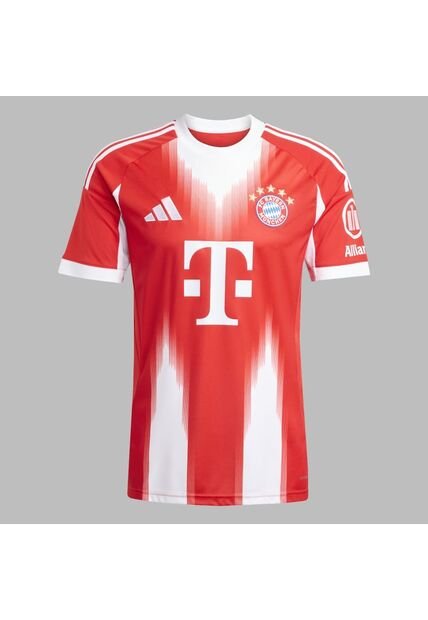 Camiseta Adidas Hombre Local FC Bayern 25/26 - Rojo-Blanco