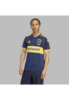 Camiseta Adidas Hombre Local De Boca Jrs 25 - Azul -Amarillo