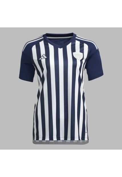Camiseta Adidas Mujer Visitante Junior 2024 - Azul-Blanco