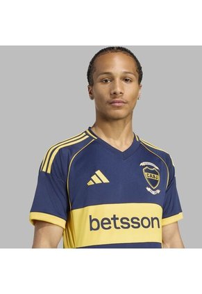 Camiseta Adidas Hombre Local De Boca Jrs 25 - Azul -Amarillo