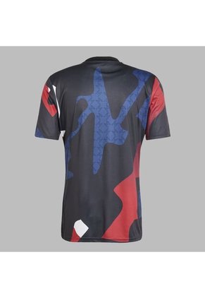 Camiseta Adidas Hombre Mufc Prepartido-Negro-Multicolor