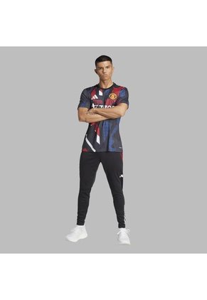 Camiseta Adidas Hombre Mufc Prepartido-Negro-Multicolor