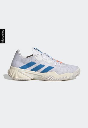 Tenis para Tennis Blanco-Naranja Neón-Azul adidas Performance Barricade M Parley